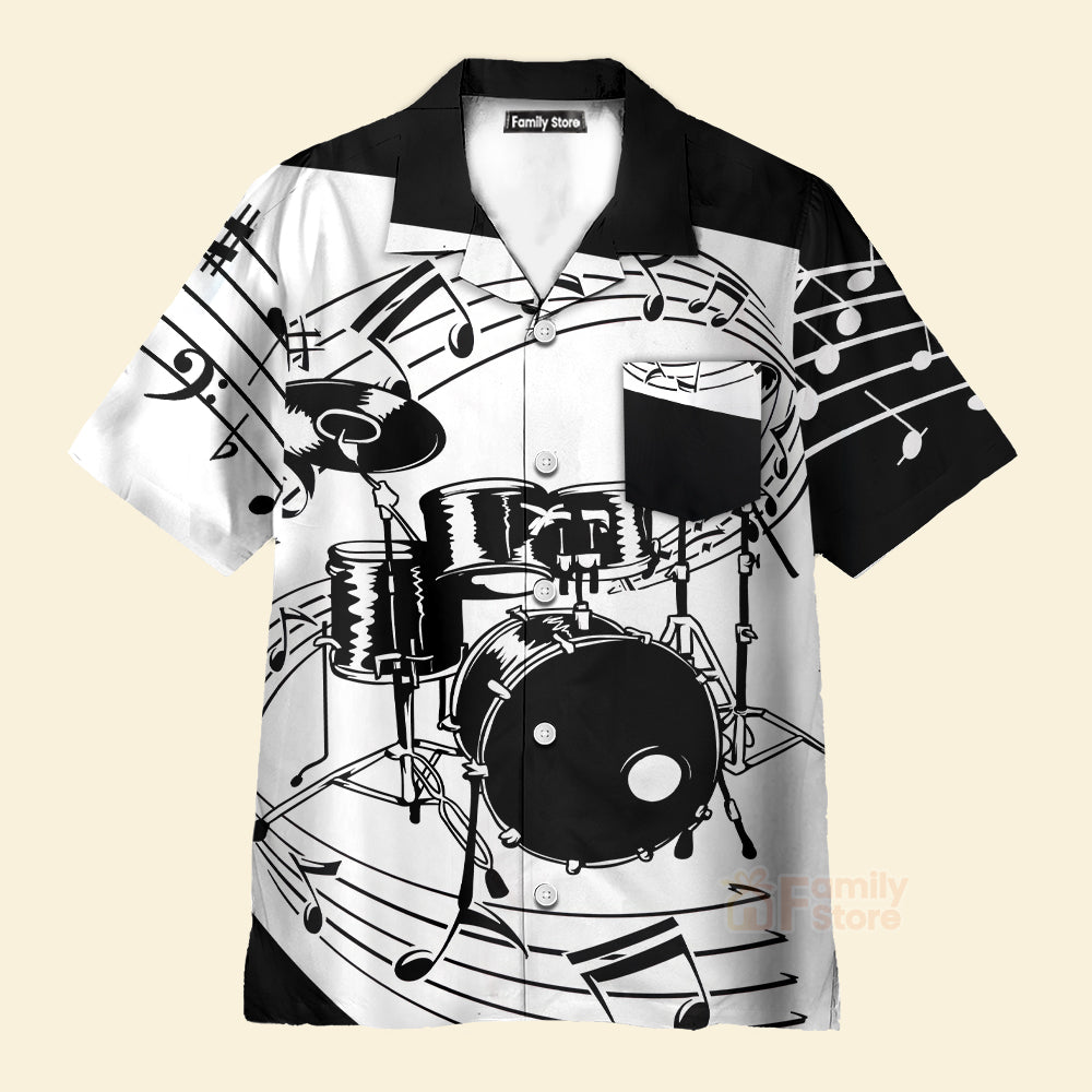 Drums For Music Hawaiian Shirt