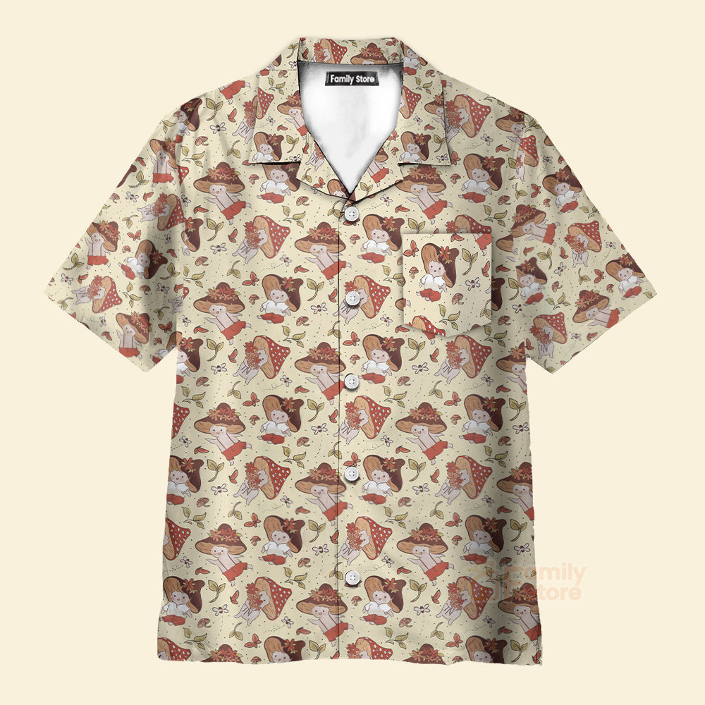 Psychedelic mushrooms, Mushroom pattern shirt, Cute Mushroom Shirt