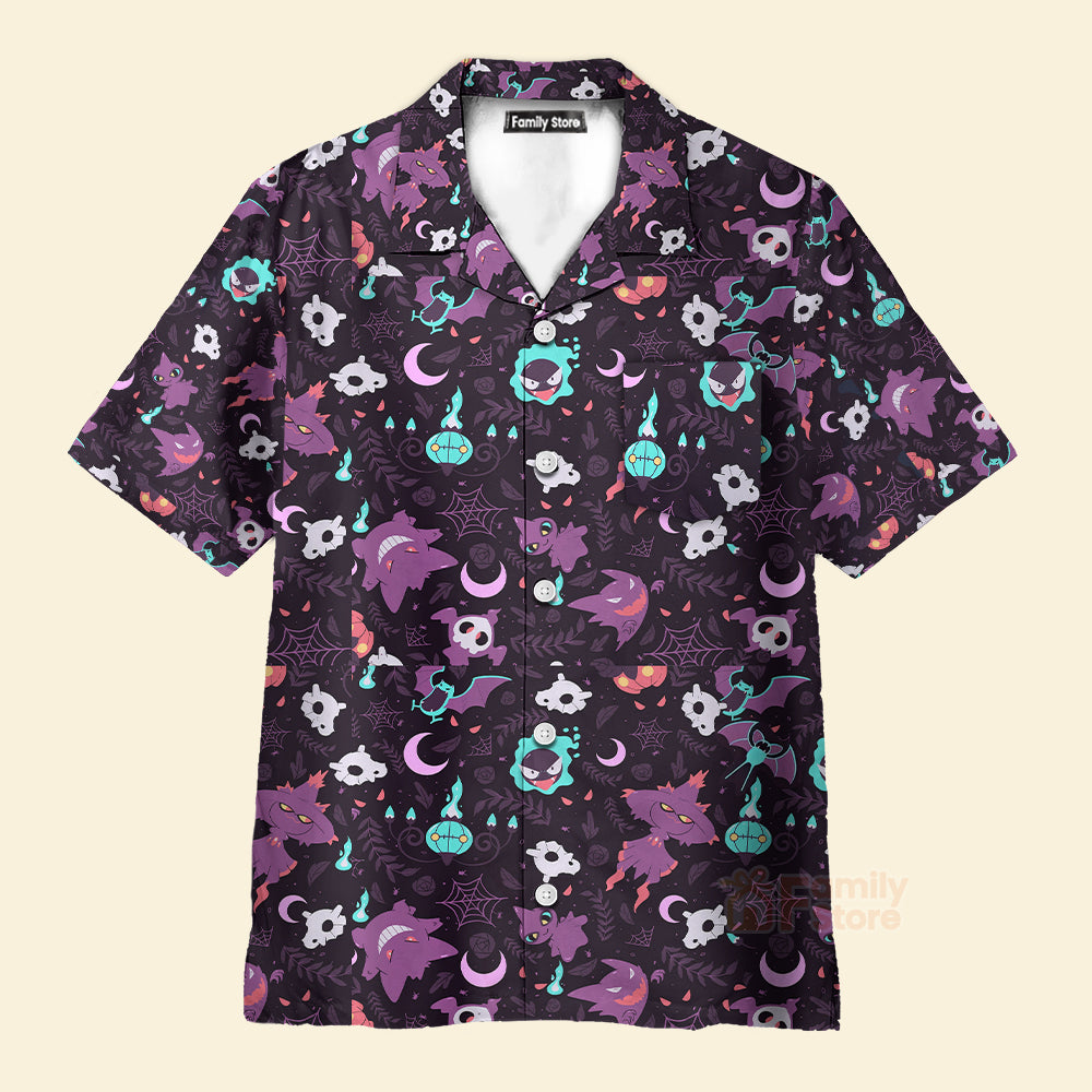 Lavender Town PoMo Pattern Hawaiian Shirt