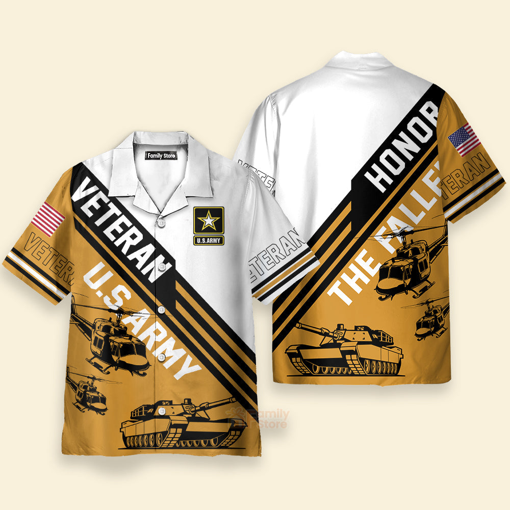 Veteran Us Army Honor The Fallen - Hawaiian Shirt