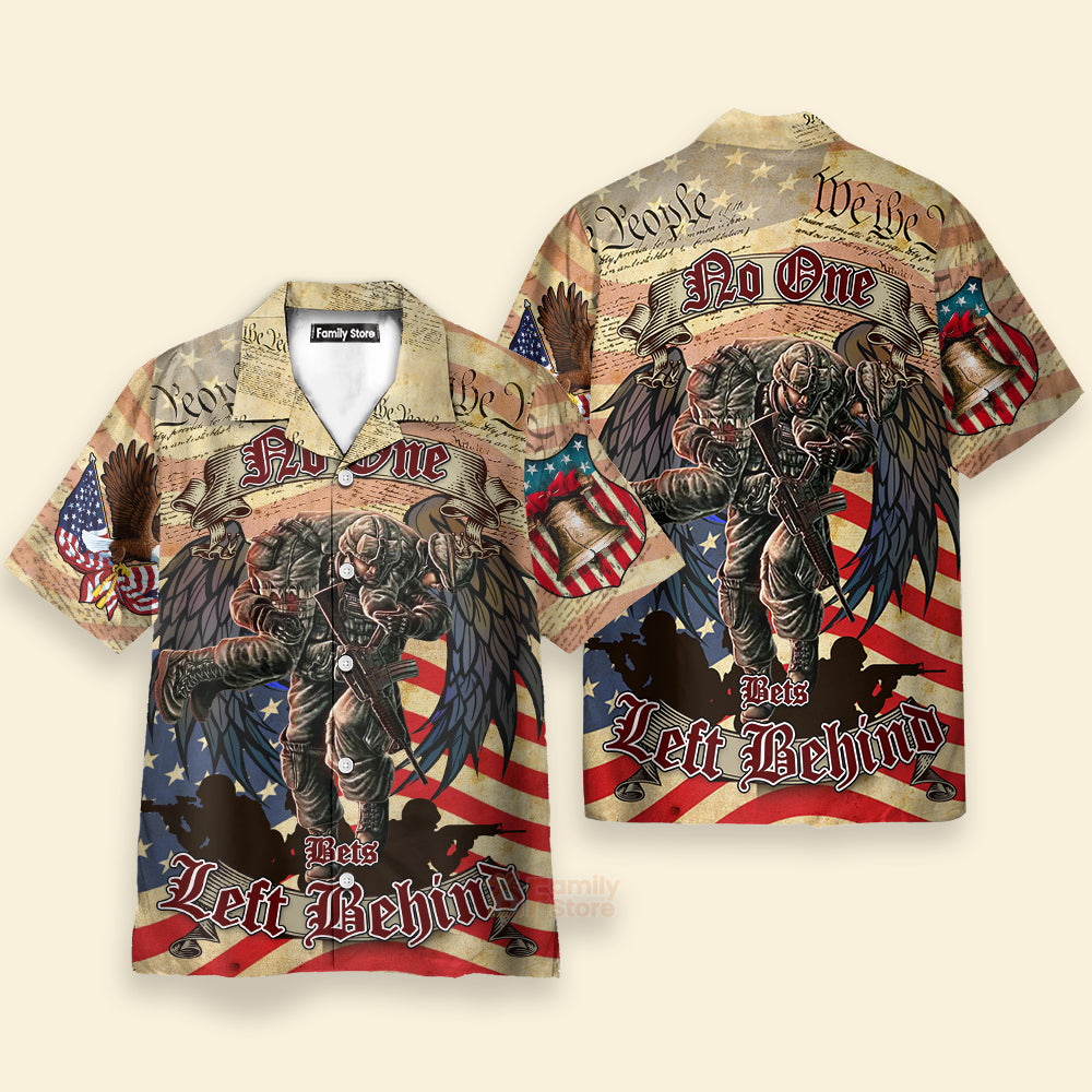 Veteran Cool No One Left Behind Cool And Classic Style - Hawaiian Shirt