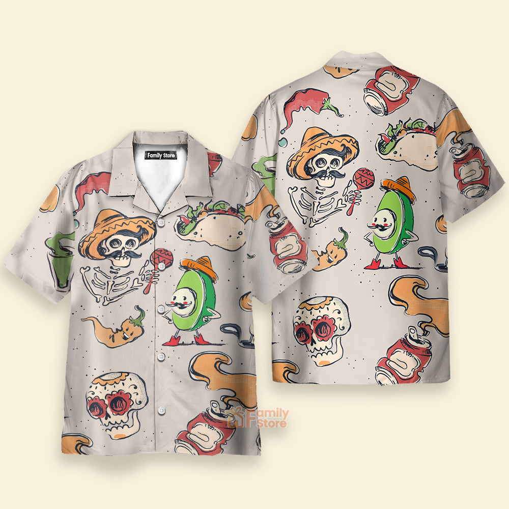 Funny Taco Shirt Cinco De Mayo Cream Color - Hawaiian Shirt