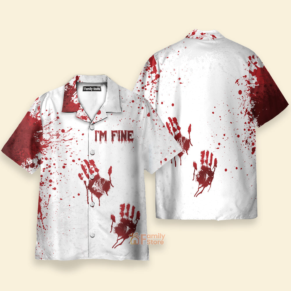 Halloween Blood Splatter - Hawaiian Shirt
