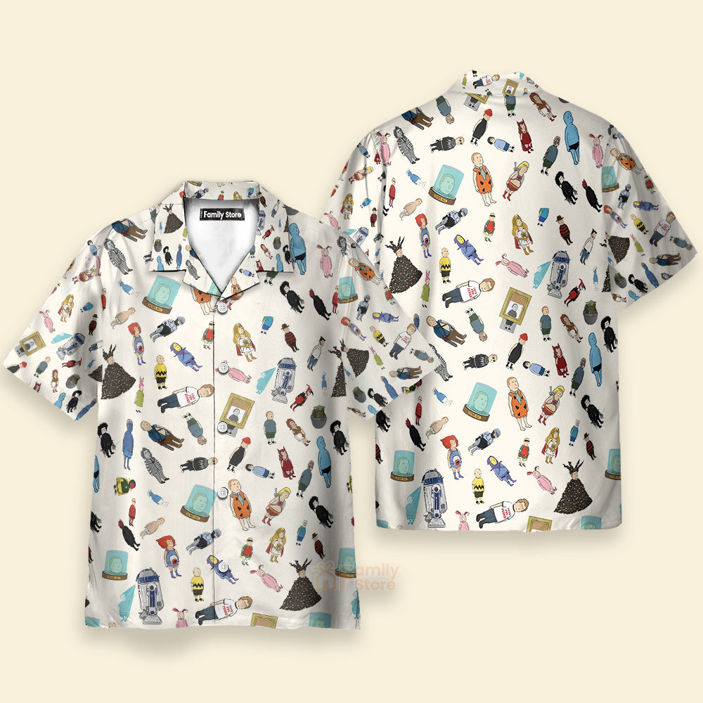 Bobby Hill King Of The Hill Pattern Hawaiian Shirt