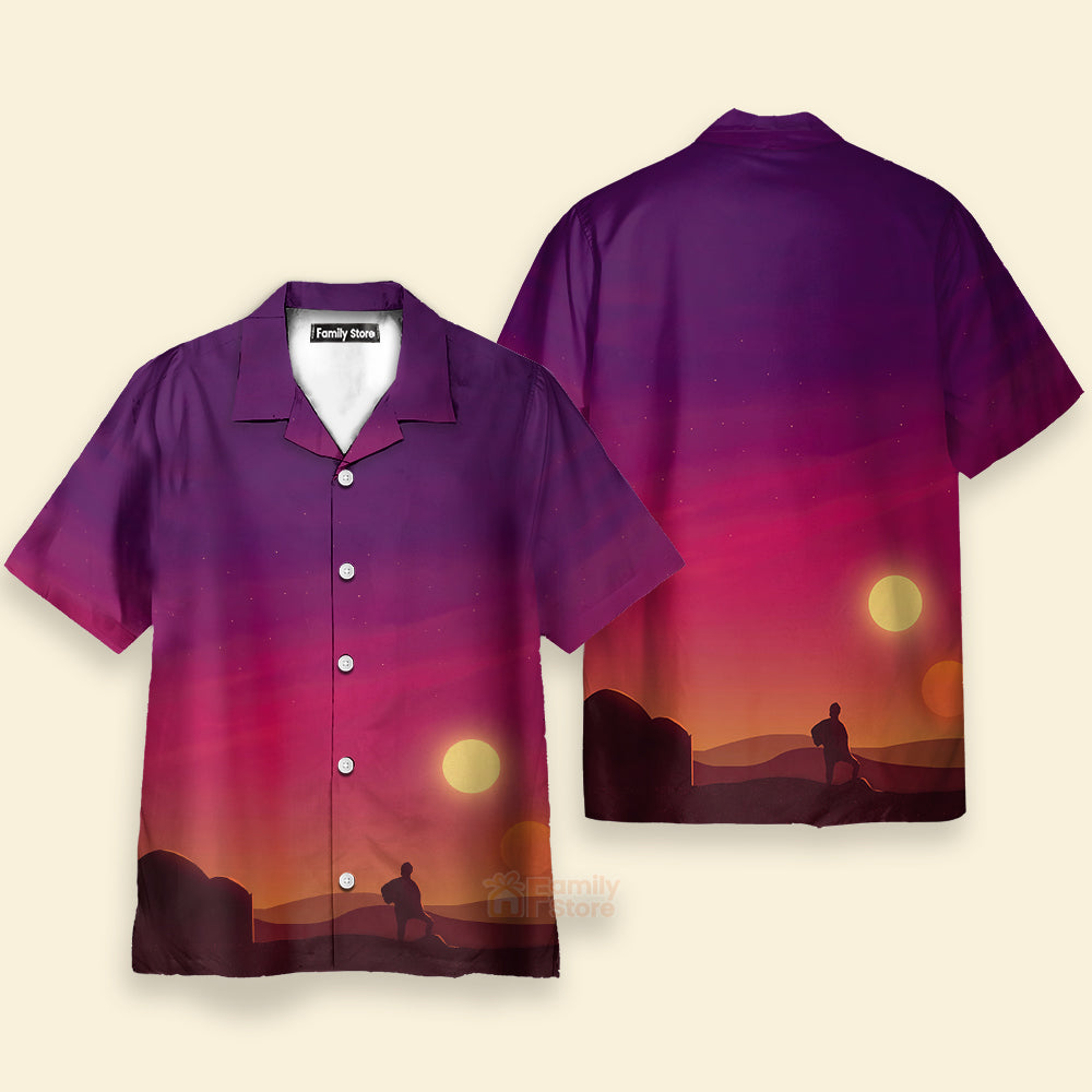 Spaceship And Sunset SW - 21 -  Hawaiian Shirt