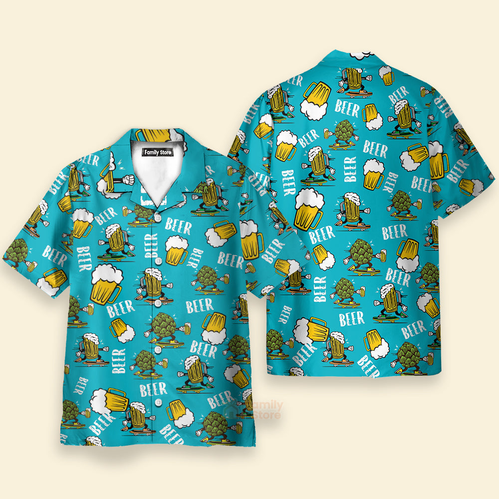 Oktoberfest Beer Lovers Aloha Hawaiian Shirts For Men, Women