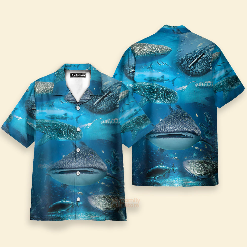 Shark Swim With Whale Sharks Hawaiian Shirt