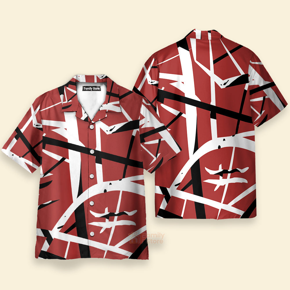 Red Frankenstrat Strings Custom Beach Shirt QT205028Lb