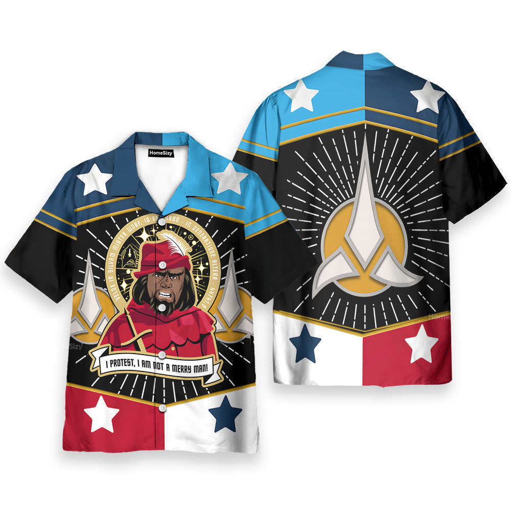 SaTr Worf Is Not A Merry Man Cool Hawaiian Shirt