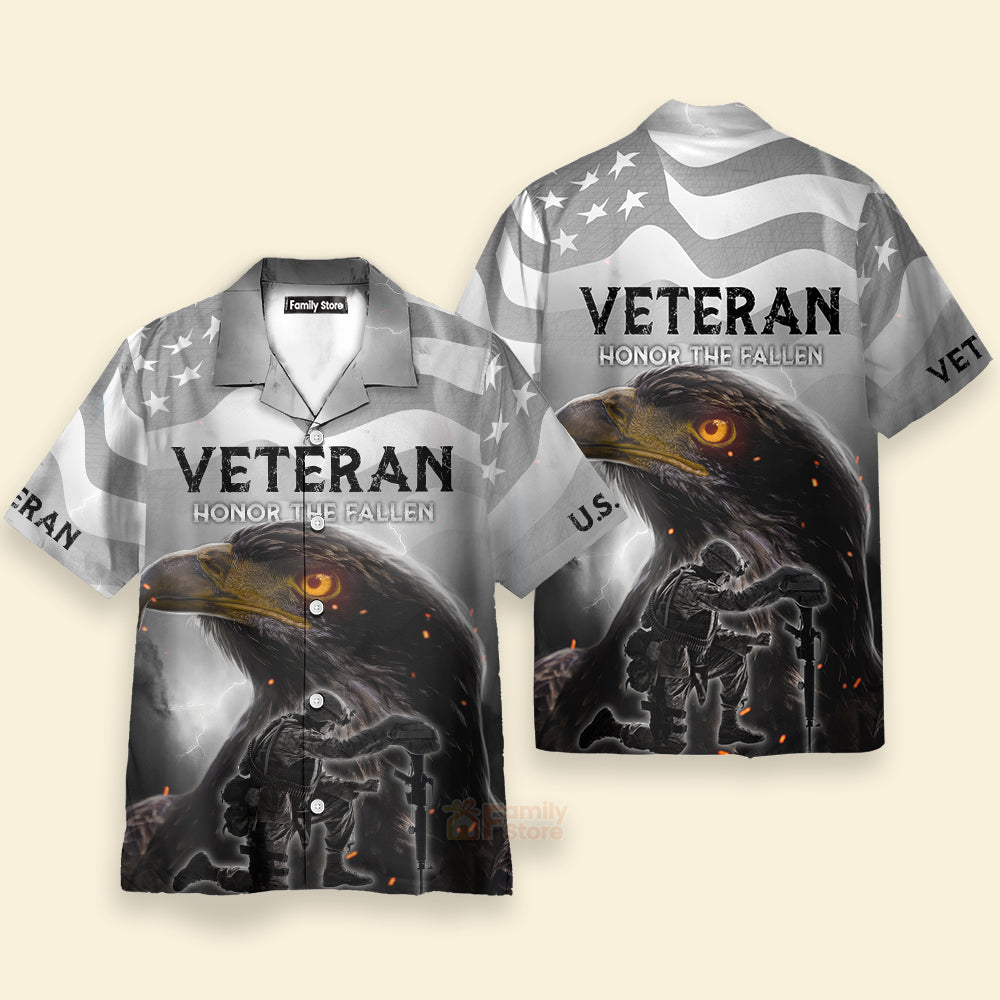 U.S Army Veteran, Honor The Fallen Hawaiian Shirt