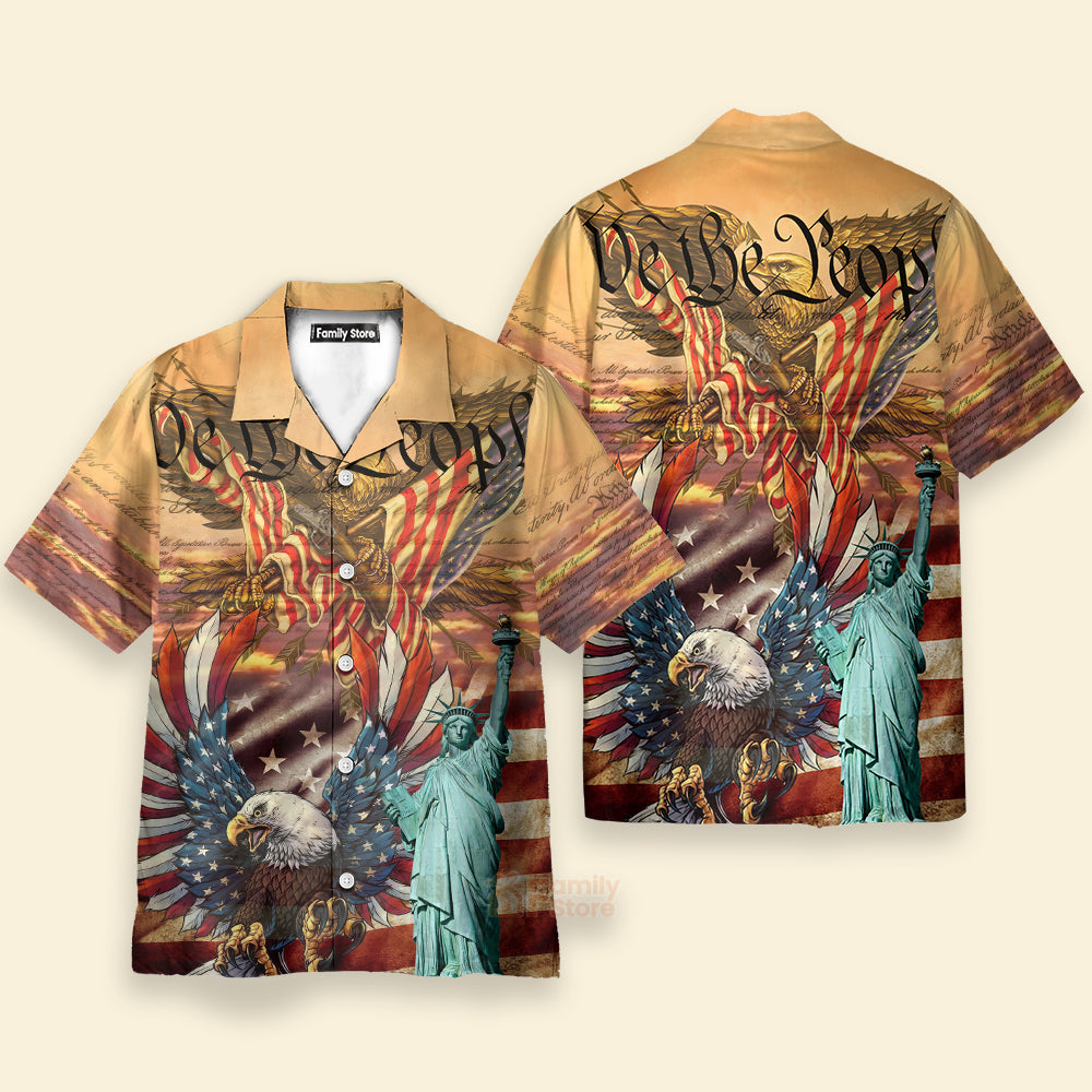 America Patriotism Eagle - Hawaiian Shirt