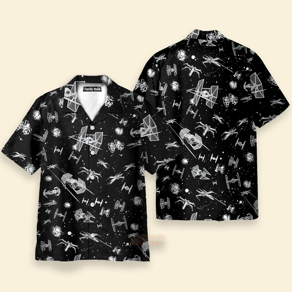 Stwa Spacecraft Pattern - Hawaiian Shirt