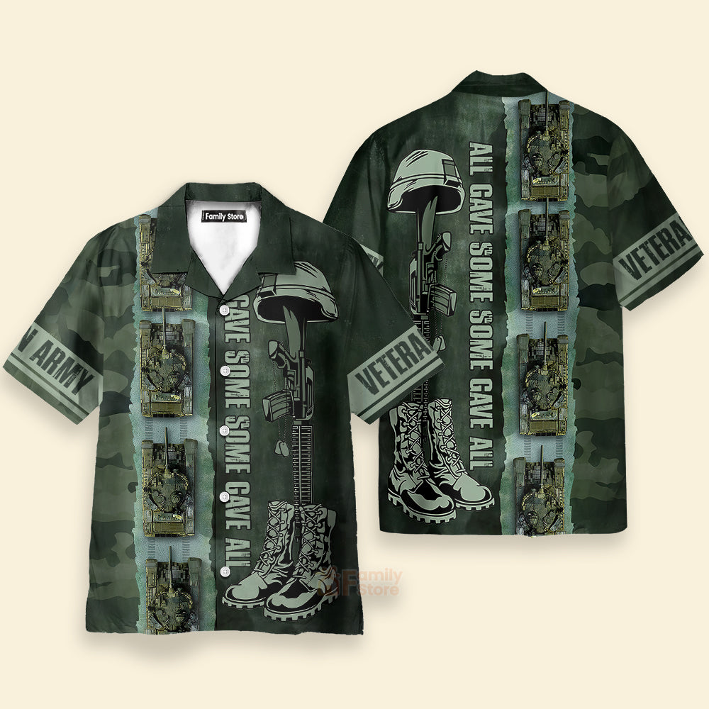 Army Tank All Gave Some Some Gave All Hawaiian Shirt