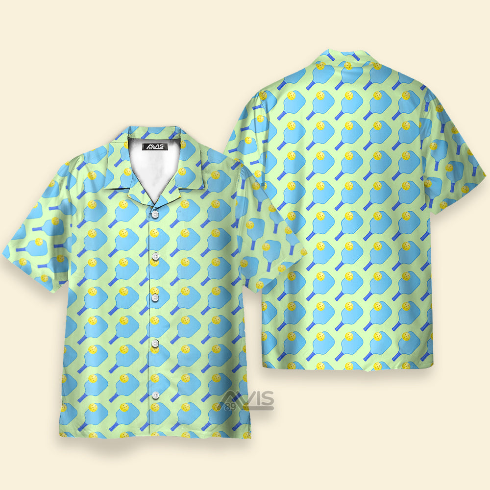 Pickleball Blue Nature - Hawaiian Shirt