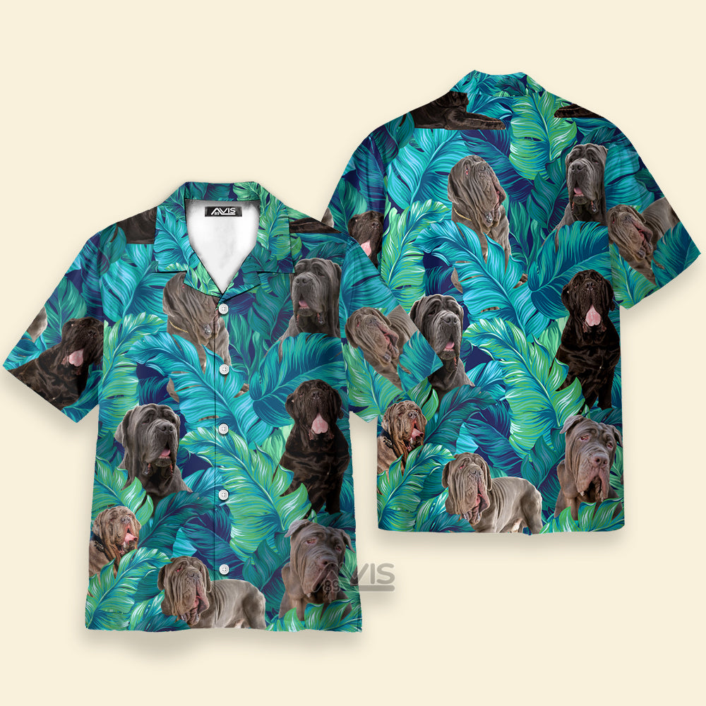 Happy Neapolitan Mastiff Dog Lovers Palm Tree - Gift For Dog Lovers - Hawaiian Shirt