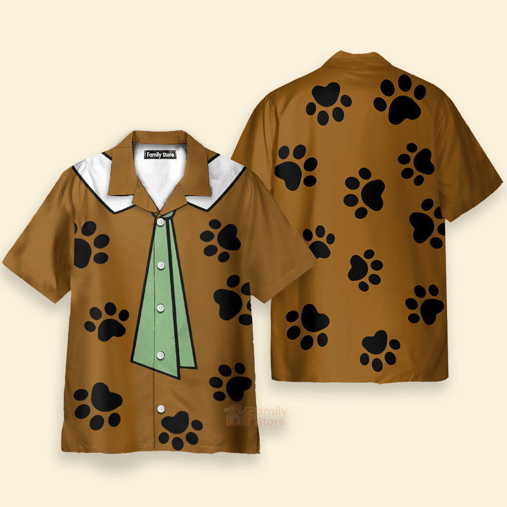 Yogi Bear Show Tie Men's Short Sleeve Hawaiian Shirt
