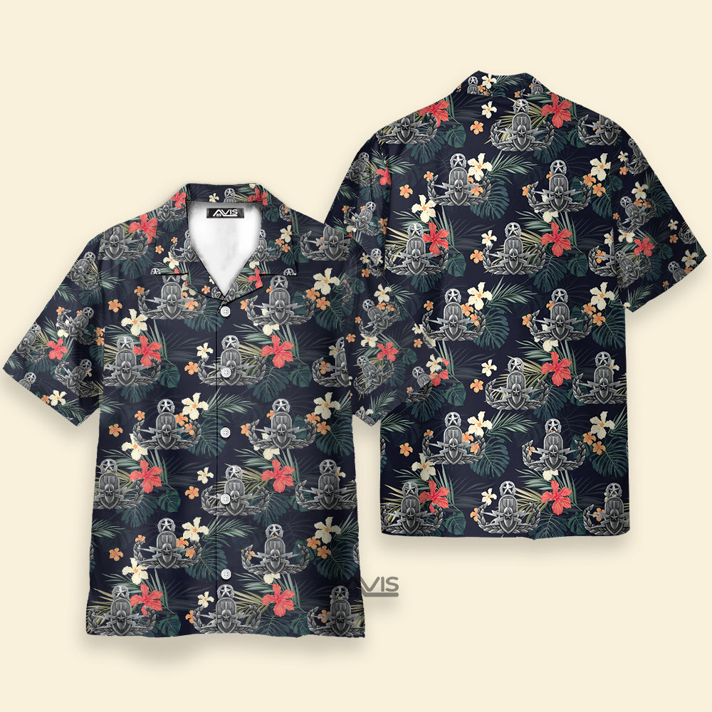 Armed Forces Explosive Ordnance Disposal Badge Master EOD - Hawaiian Shirt