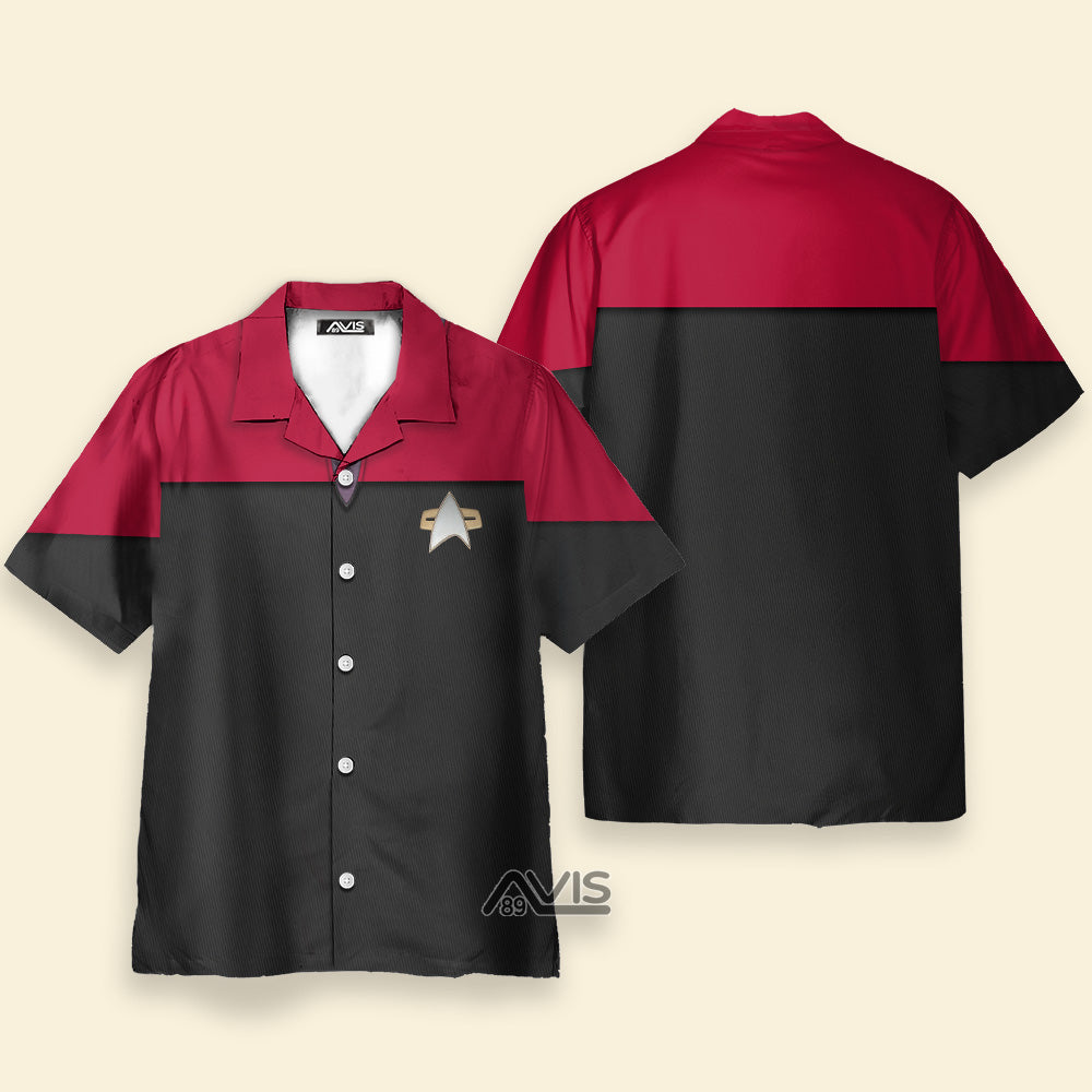 SaTr Voyager Red Cosplay Costume - Hawaiian Shirt