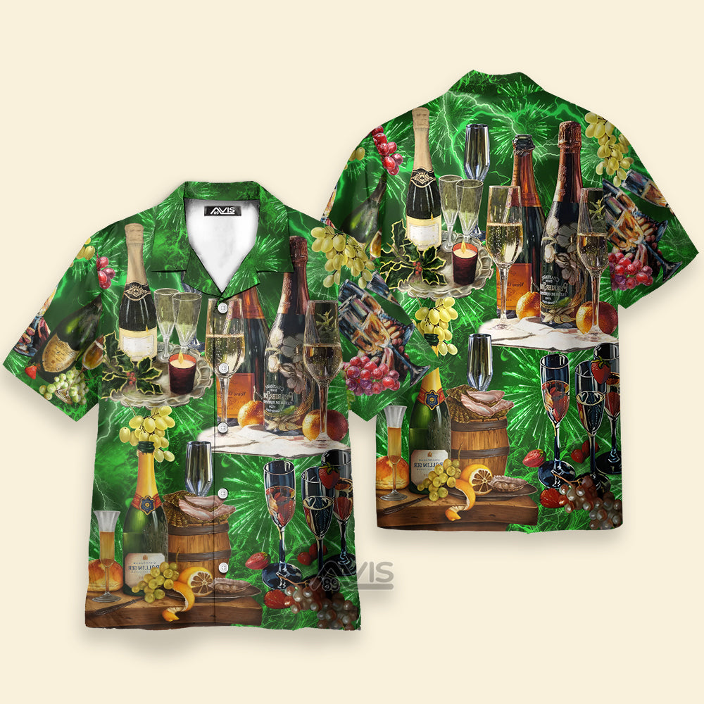 Wine Lover Beautiful Green - Hawaiian Shirt