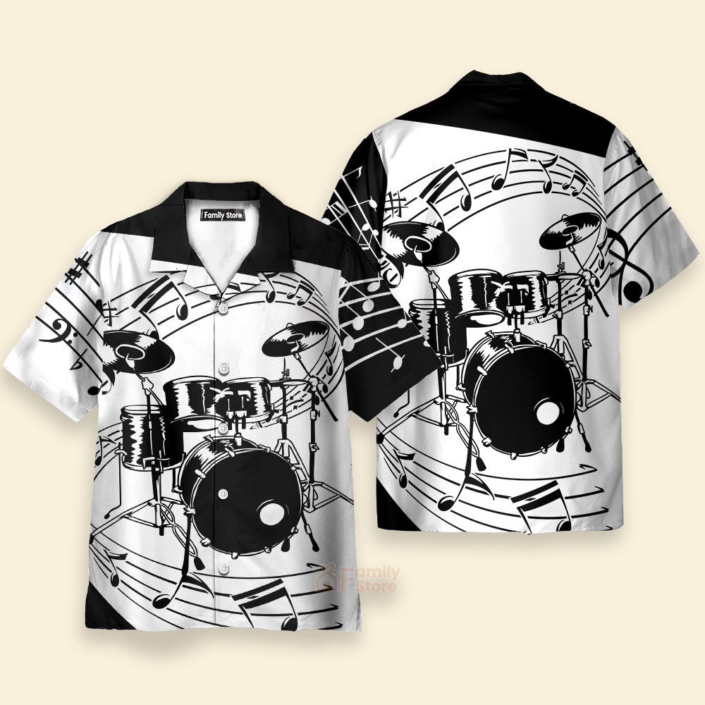 Drums For Music Hawaiian Shirt