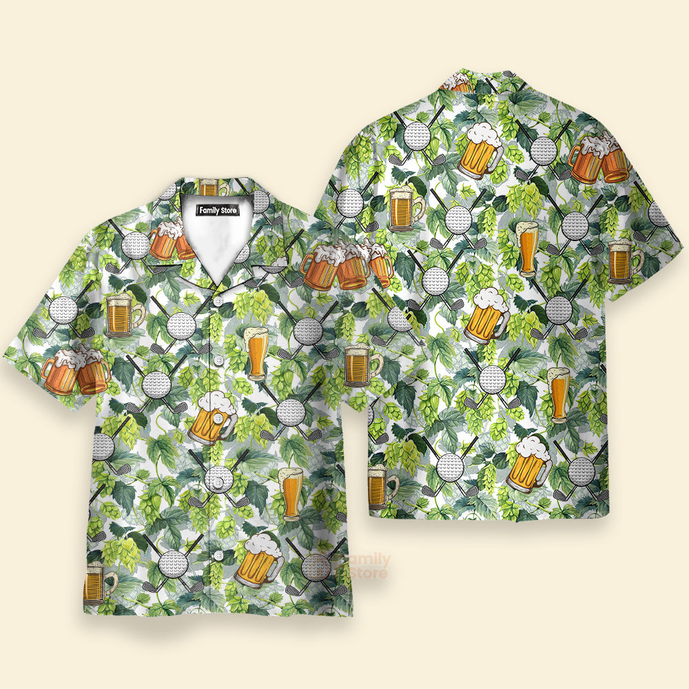 Oktoberfest Golf And Beer Aloha - Hawaiian Shirts