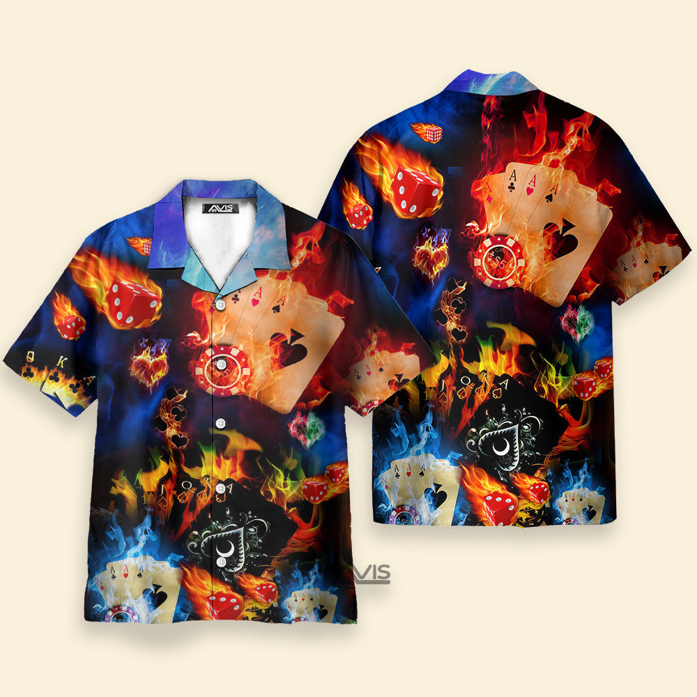 Poker Gambling Life Like Poker Has An Element Of Risk - Hawaiian Shirt