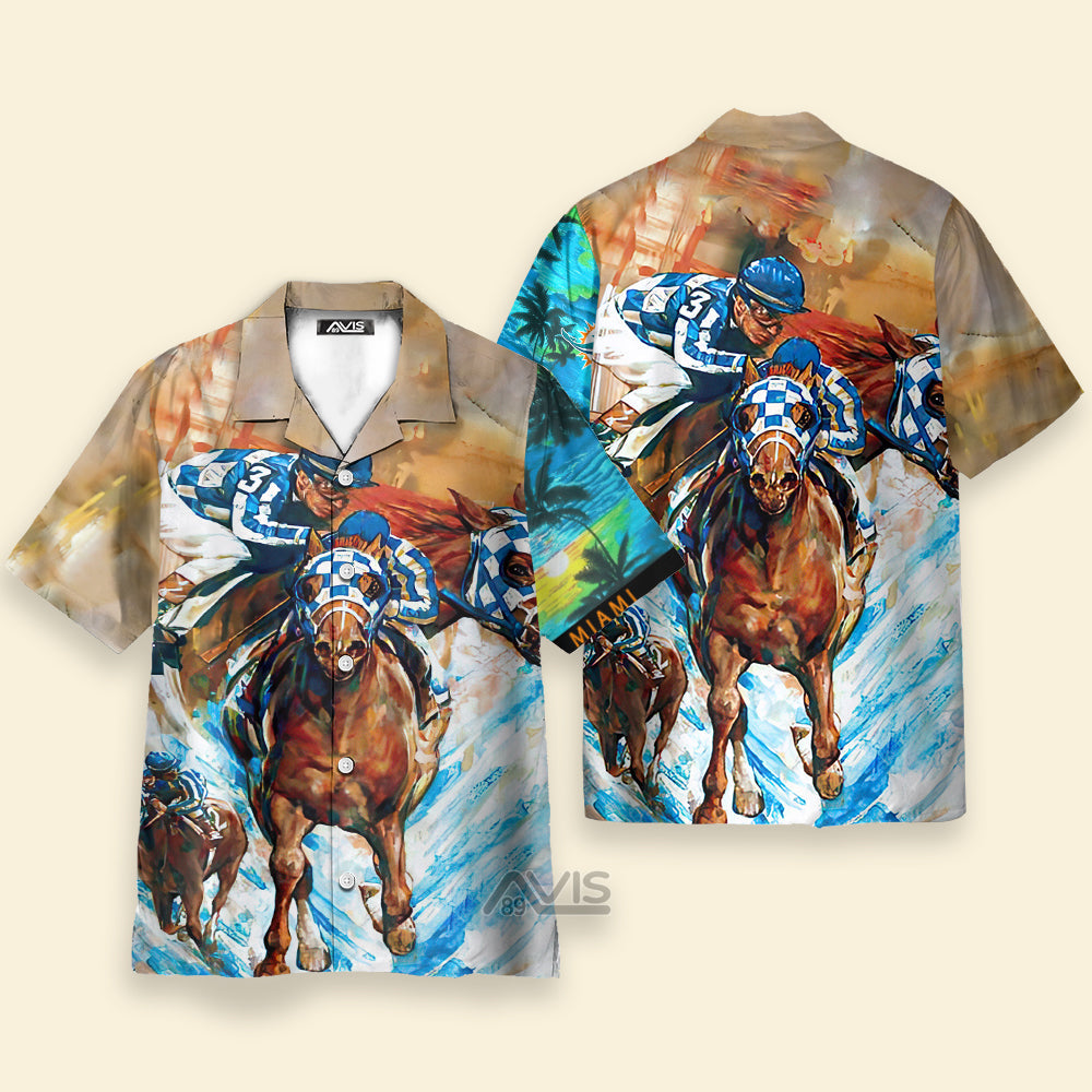 Secretariat Horse Racing Art Hawaii Shirt