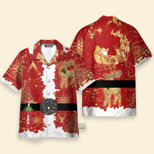 Santa Claus Christmas In July Costume Cosplay - Hawaiian Shirt