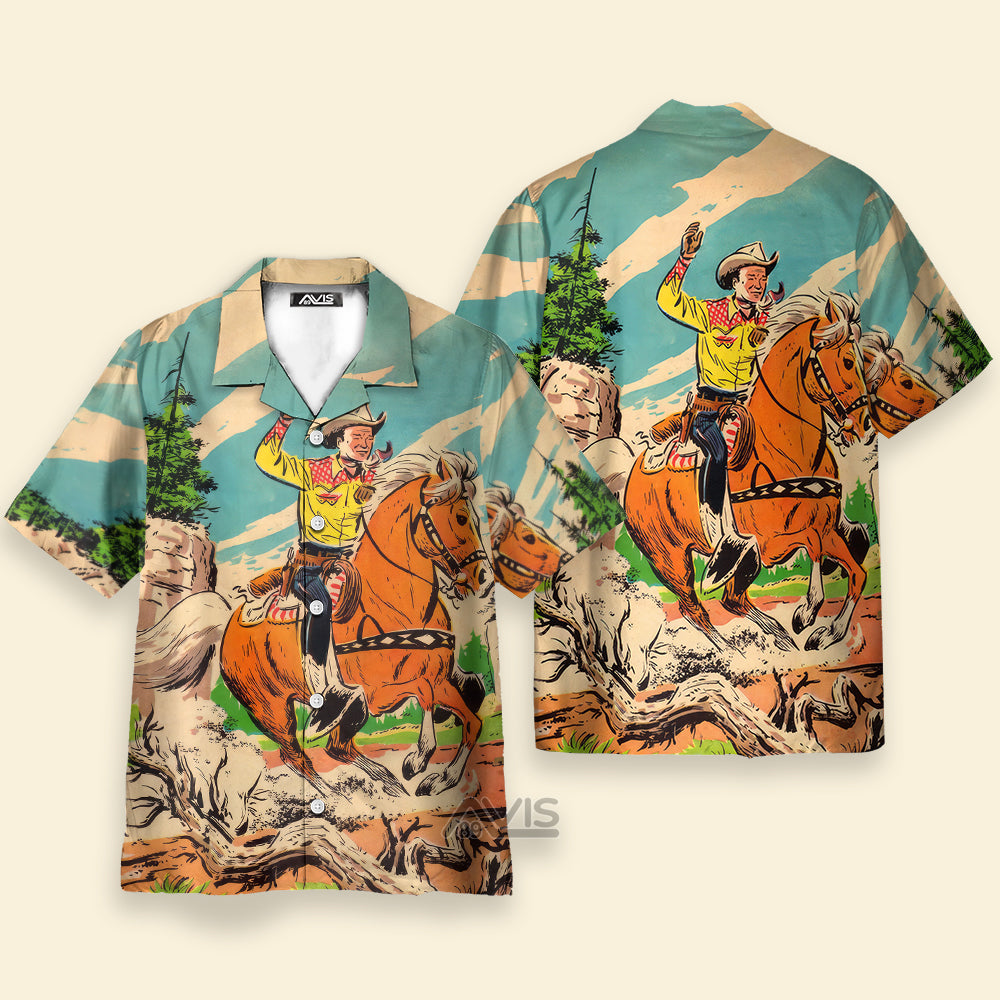 Western Cowboy Equestrian - Hawaiian Shirt