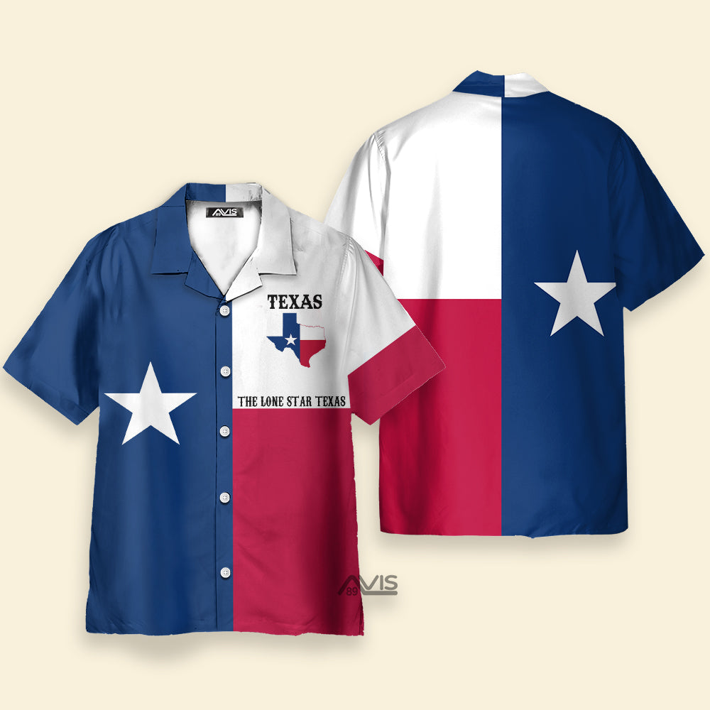 Texas The Lone Star State - Hawaiian Shirt