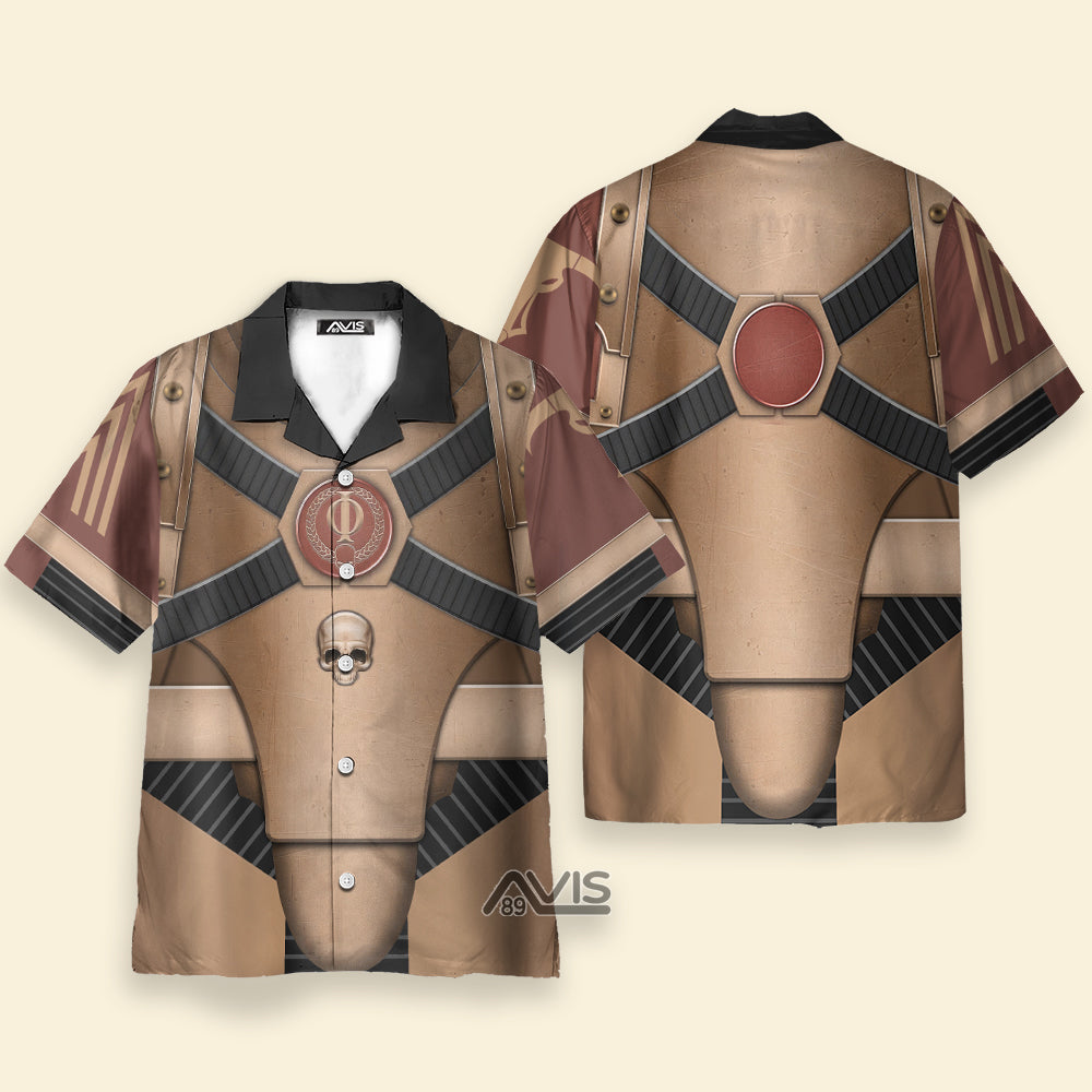 Pre-Heresy Minotaurs Marine Mark IV Armor - Costume Cosplay Hawaiian Shirt CSWRH185