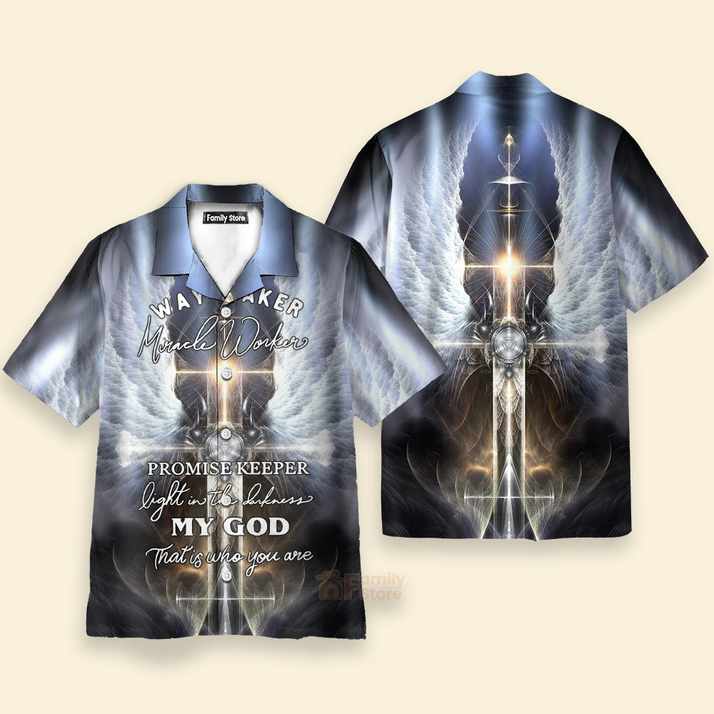 Christian Jesus Angle Wing Aloha Hawaiian Shirts