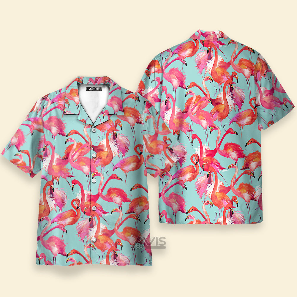 Unique Flamingo Pattern D13 - Hawaiian Shirt