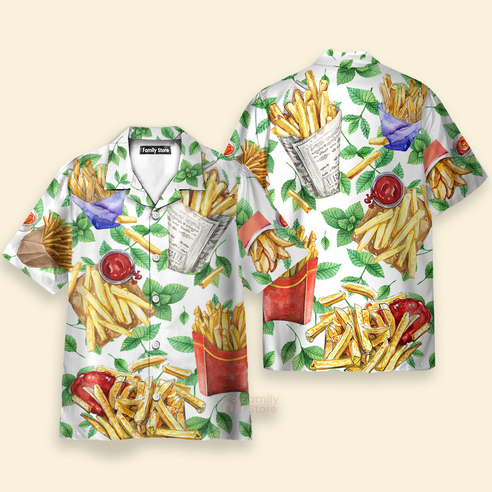 Funny Food French Fries Delicious Style - Hawaiian Shirt