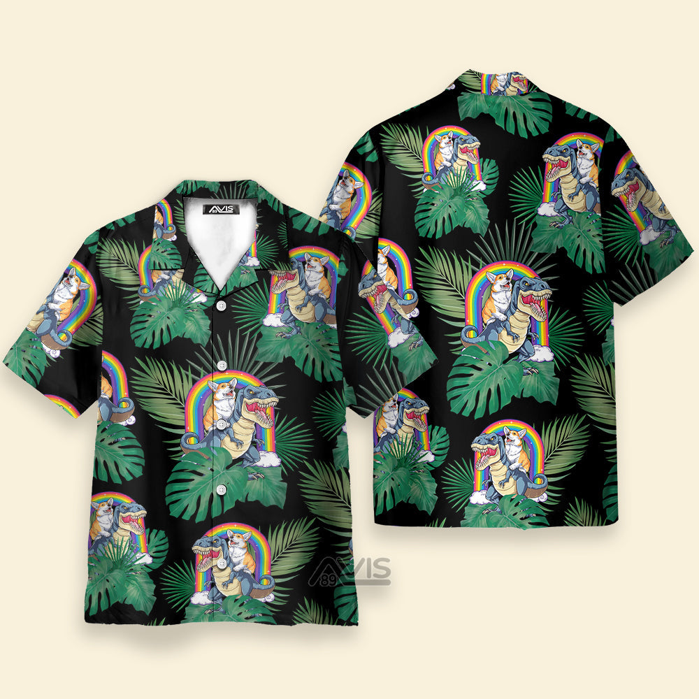 Corgi The Predator Hawaiian Shirt