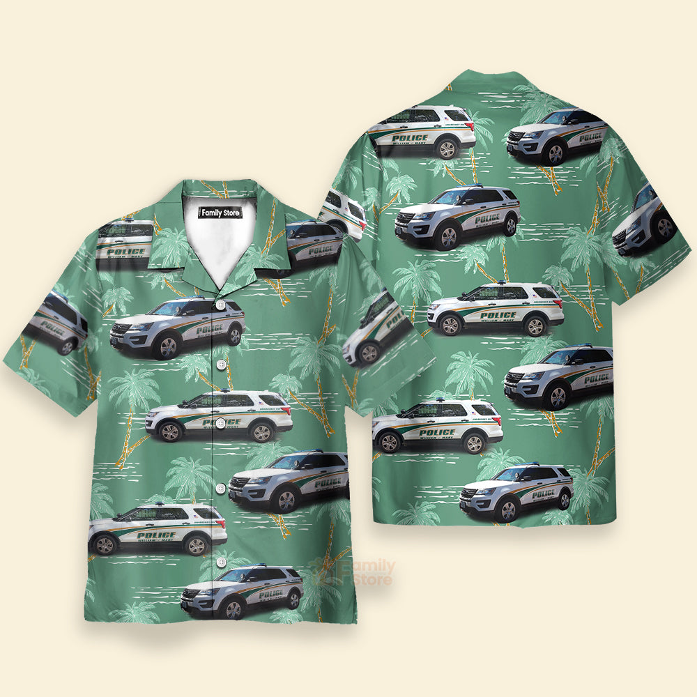 William & Mary Police, Williamsburg, Virginia Hawaiian Shirt