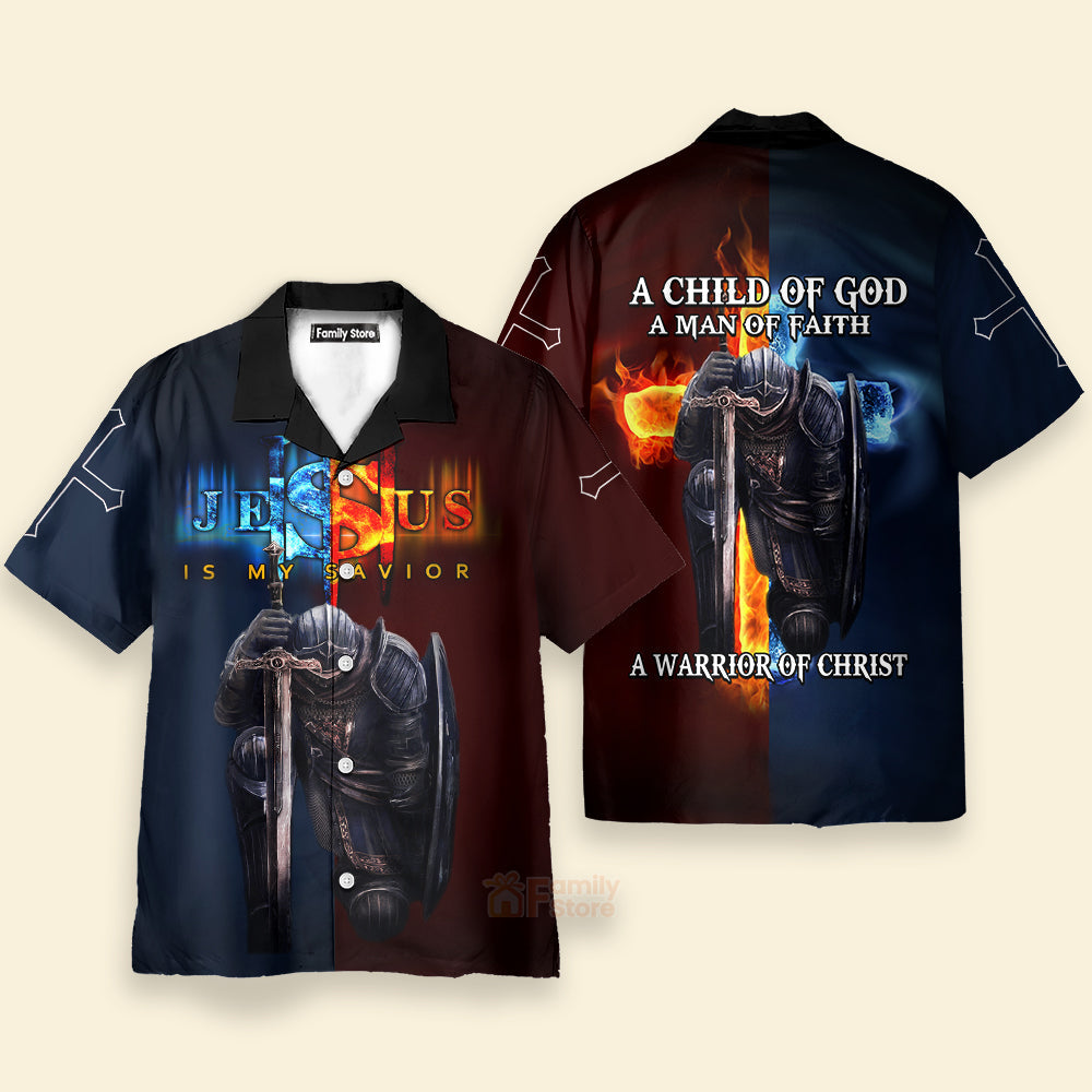 A Warrior Of Christ Templar Knight Christian Hawaiian Shirt