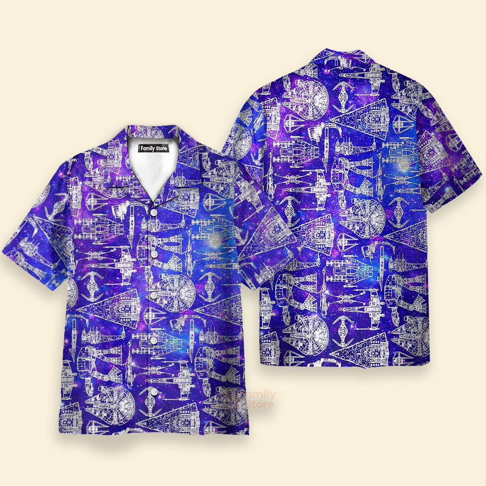 Space Ships Stwa Galaxy - Hawaiian Shirt For Men, Women, Kids