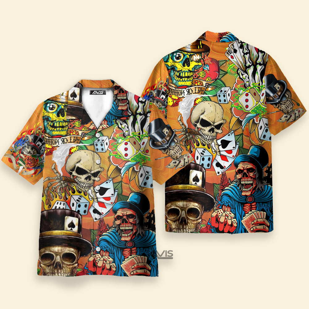 Poker Skull Life Style - Hawaiian Shirt