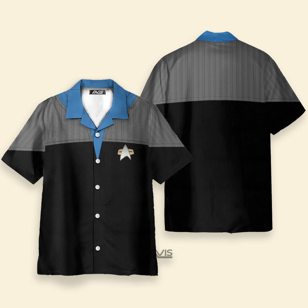 SaTr Standard Uniform 2370s Science Division Cool Cosplay Costume - Hawaiian Shirt