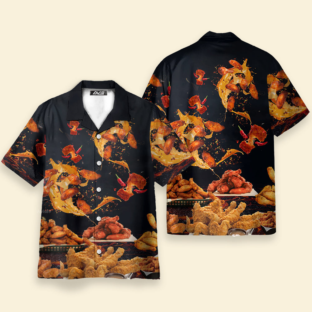 Chicken Wing Fast Food Delicious - Gift For Food Lovers - Hawaiian Shirt