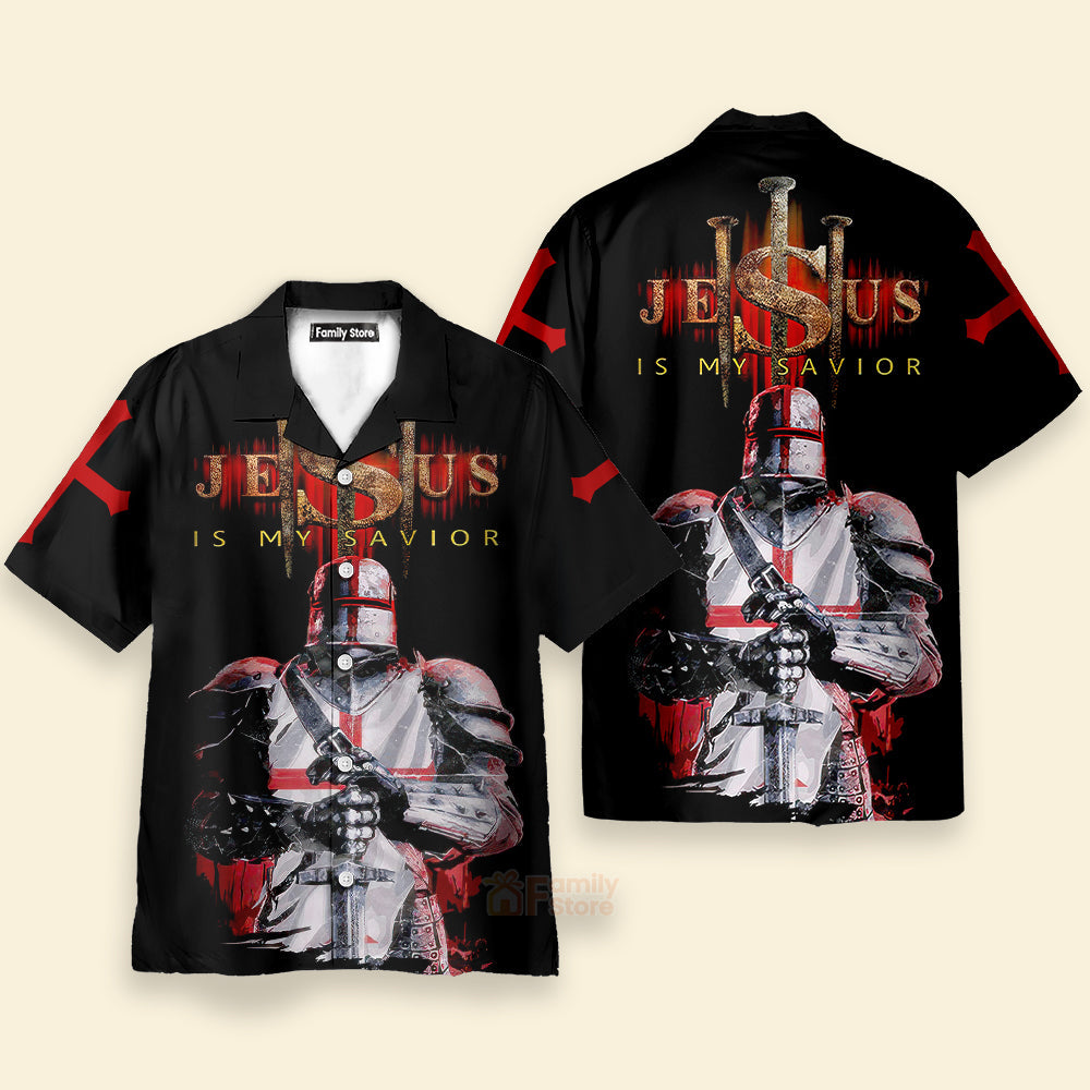 Knights Templar Jesus Aloha Hawaiian Shirts