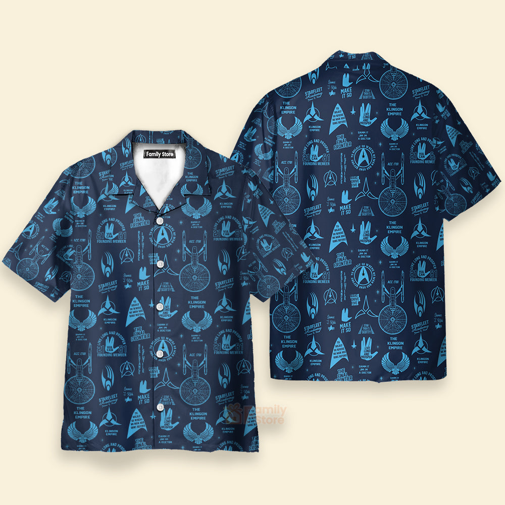 Trekkie SaTr Pattern Hawaiian Shirt