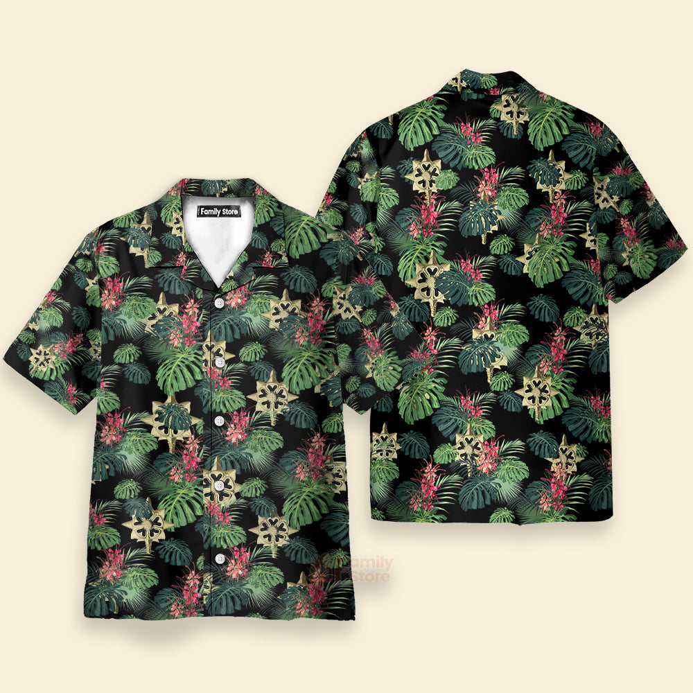 Army Military Intelligence Branch Insignia Hawaiian Shirt