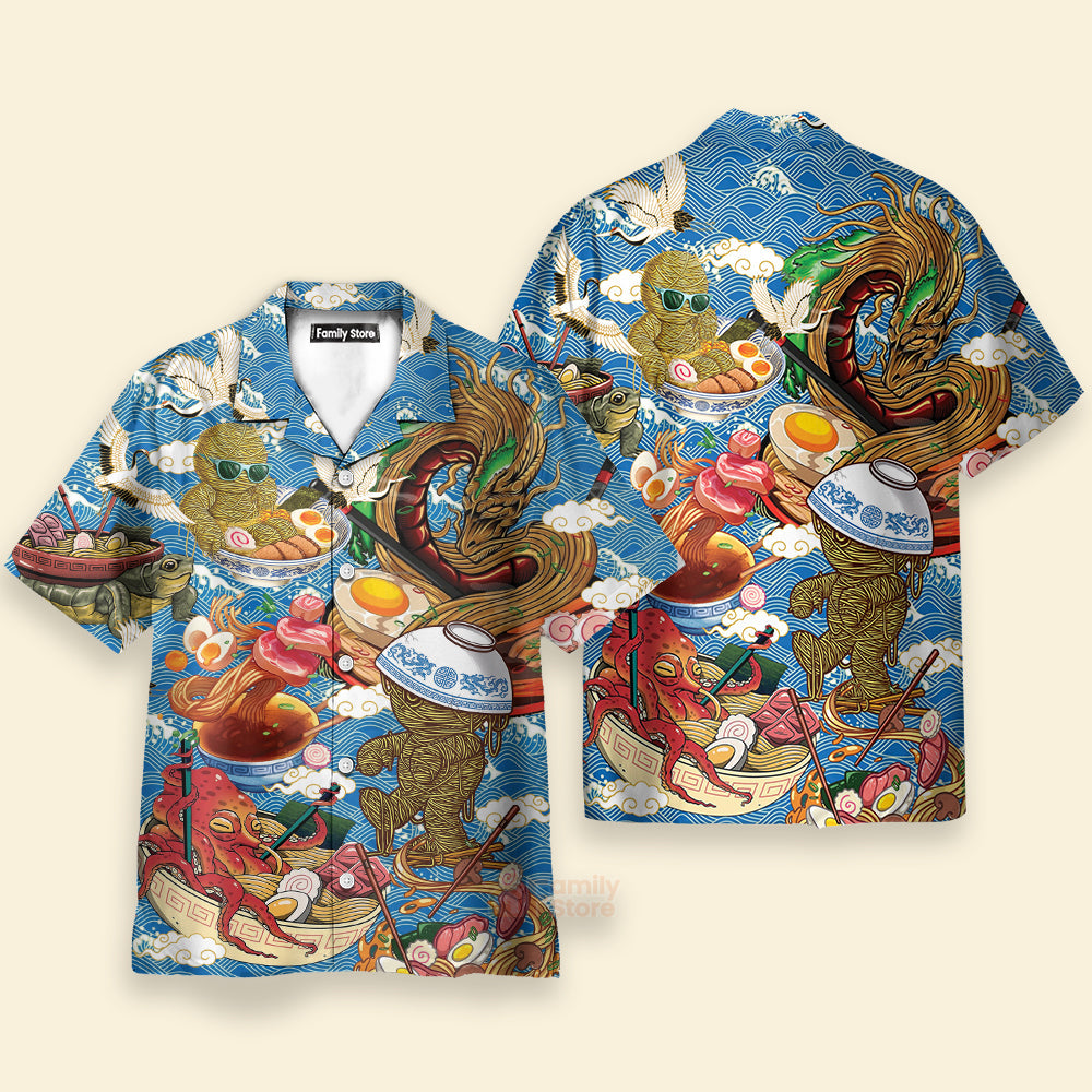 Funny Food Ramen Fixes Everything Cool Hawaiian Shirt