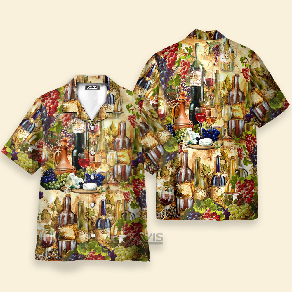 Wine I Don't Give A Sip - Gift For Men And Women - Hawaiian Shirt