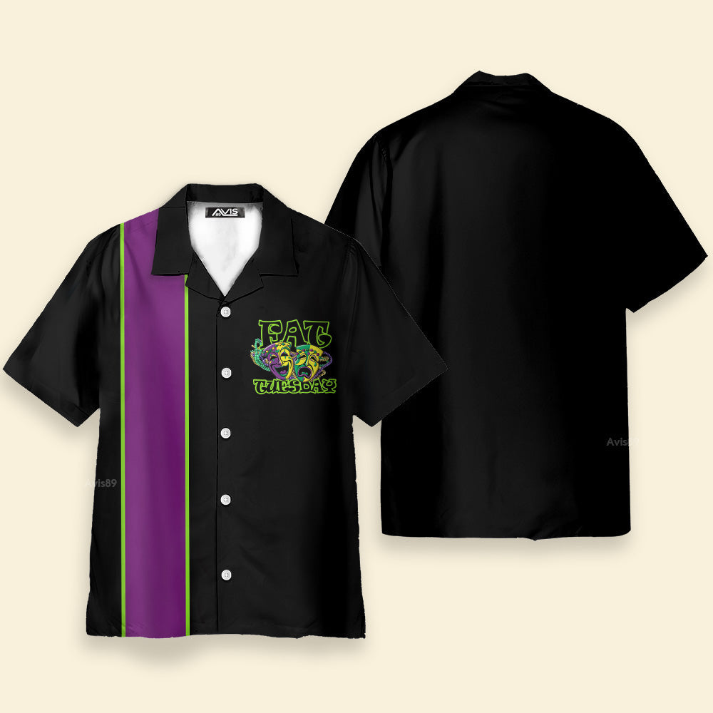 Mardi Gras The Clown Masks Fat Tuesday - Hawaiian Shirt