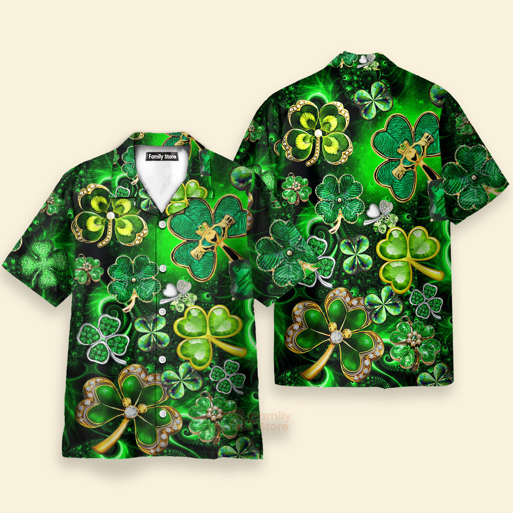 St Patrick's Day Green Shamrock - Hawaiian Shirts PN303084Lb