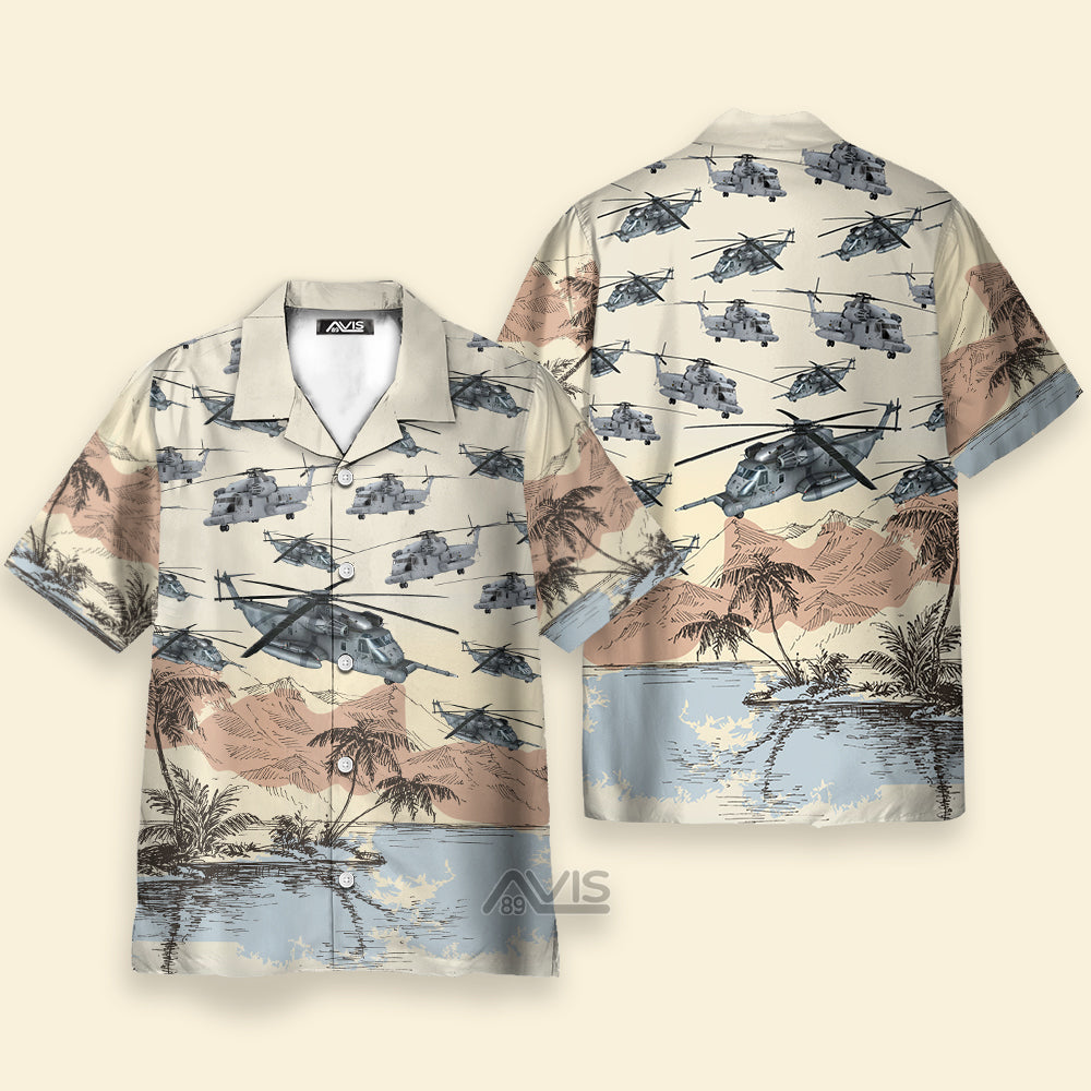 US Air Force Sikorsky MH53 Pave Low - Hawaiian shirt
