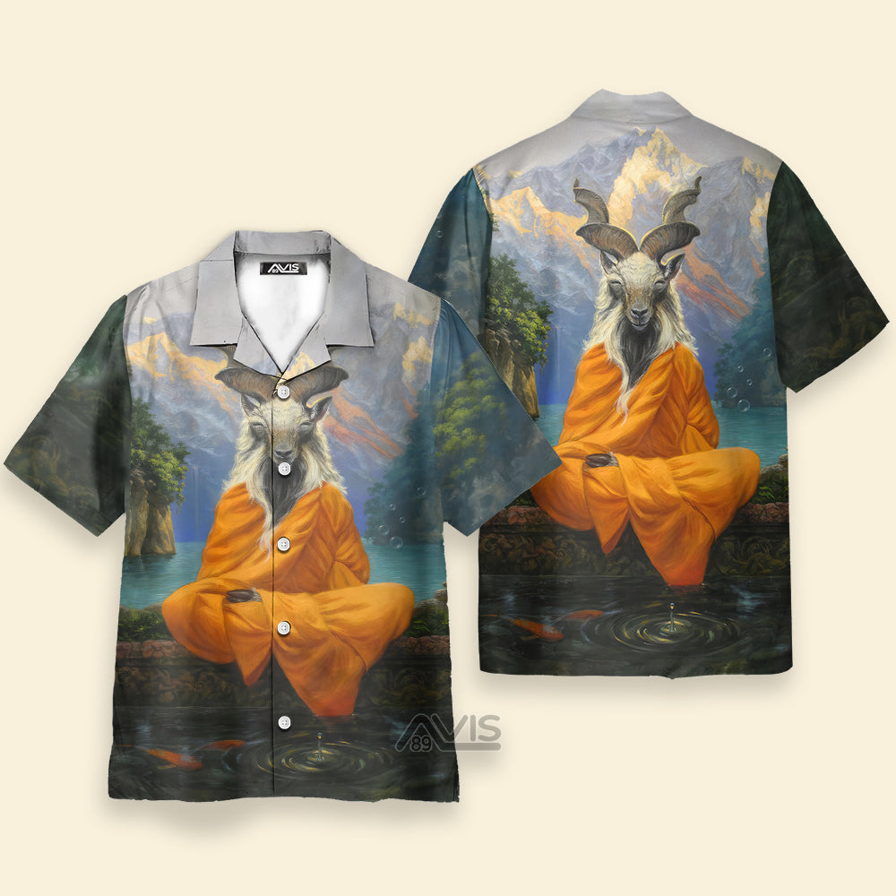 Zen Goat Pattern - Hawaiian Shirt